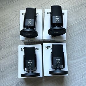 4x NT-USB mini rode microphones